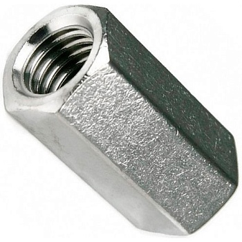 Гайка-муфта соединительная М5х20 DIN 6334 нержавеющая сталь А2